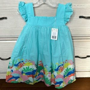 Baby Boden SS Ocean Summer Dress 3-4T New with Tags